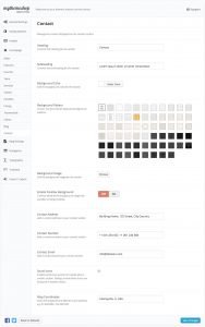 Onepage Contact Settings